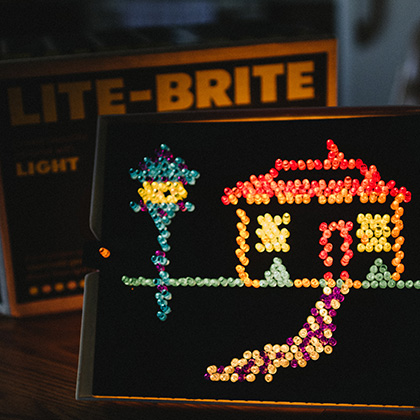Vintage Lite-Brite game